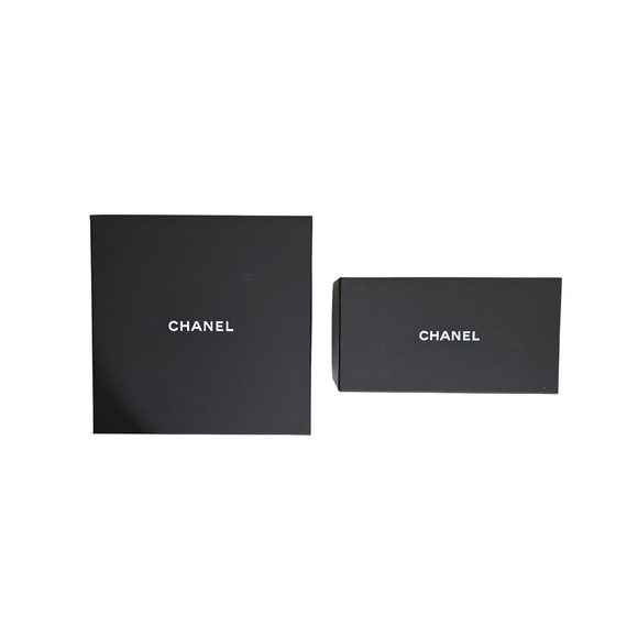 CHANEL Accessories - CHANEL Authentic Gift 2 Box Set Unisex Black Luxury Storage Packaging EUC